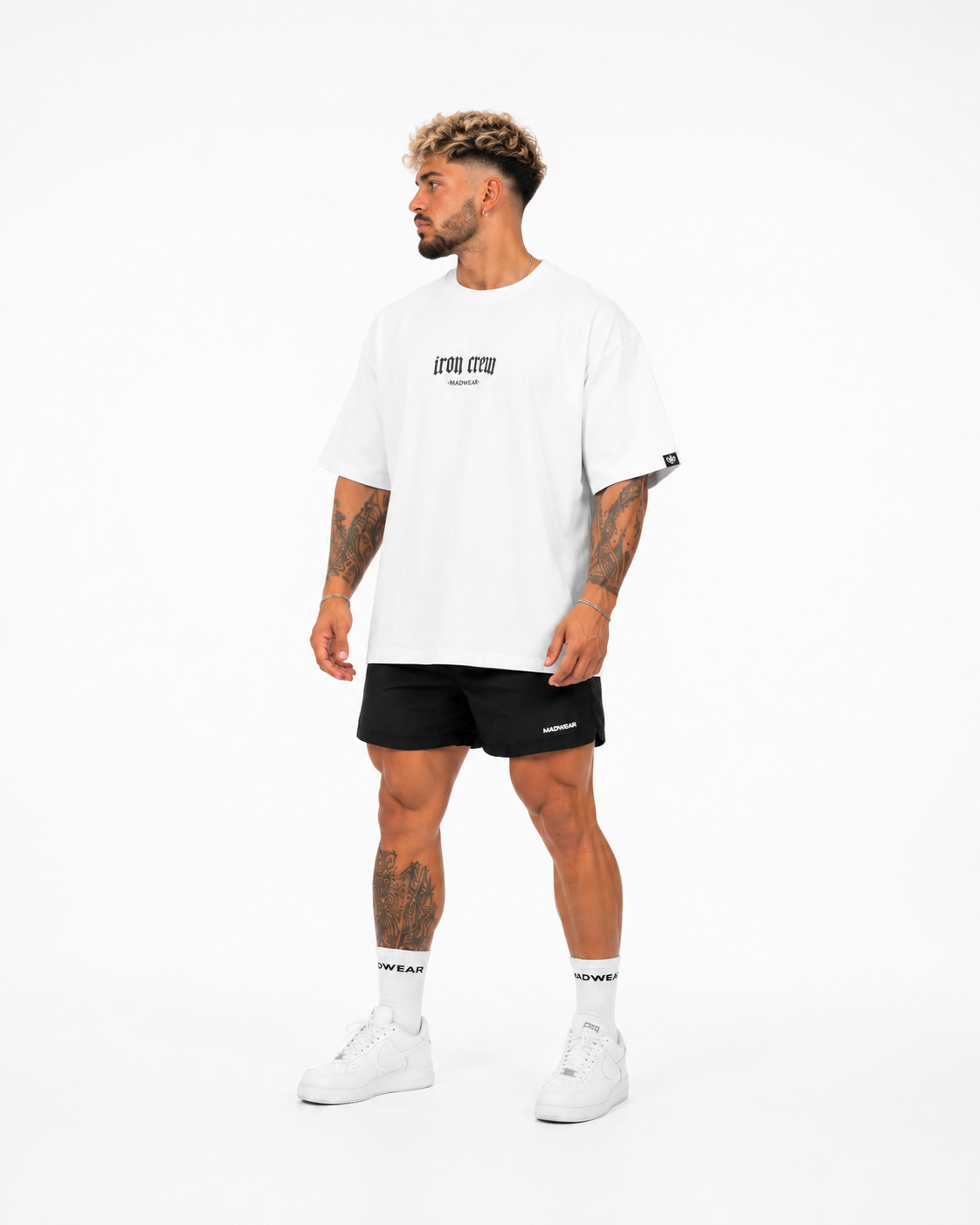CAMISETA OVERSIZED IRON CREW WHITE EDITION