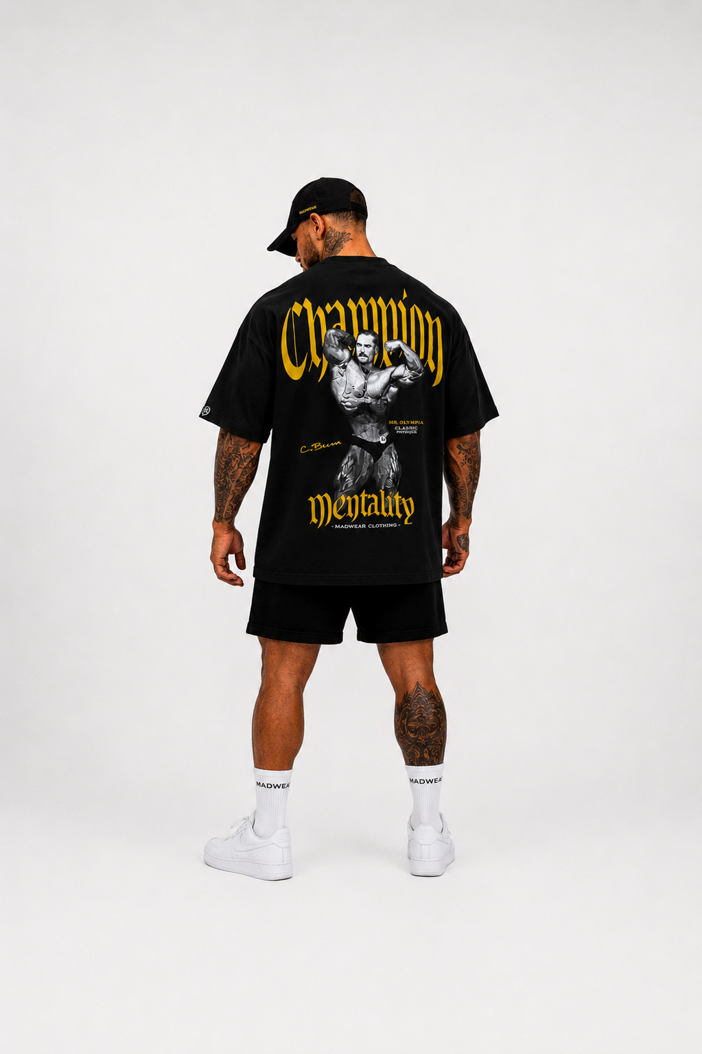 CAMISETA OVERSIZED CHAMPION MENTALITY CBUM BLACK