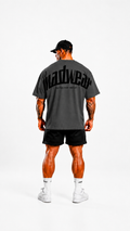 CAMISETA OVERSIZED MADWEAR GRIS/NEGRO