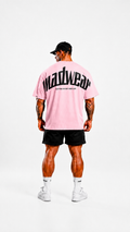 CAMISETA OVERSIZED MADWEAR ROSA/NEGRO