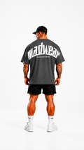 CAMISETA OVERSIZED MADWEAR GRIS/BLANCO