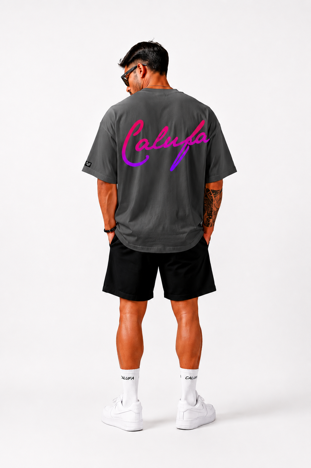 CAMISETA OVERSIZED CALUFA GRIS