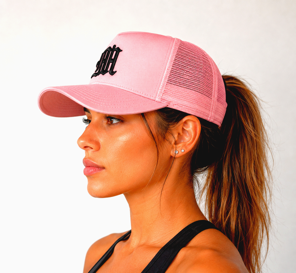 GORRA MADWEAR ROSA/LOGO NEGRO