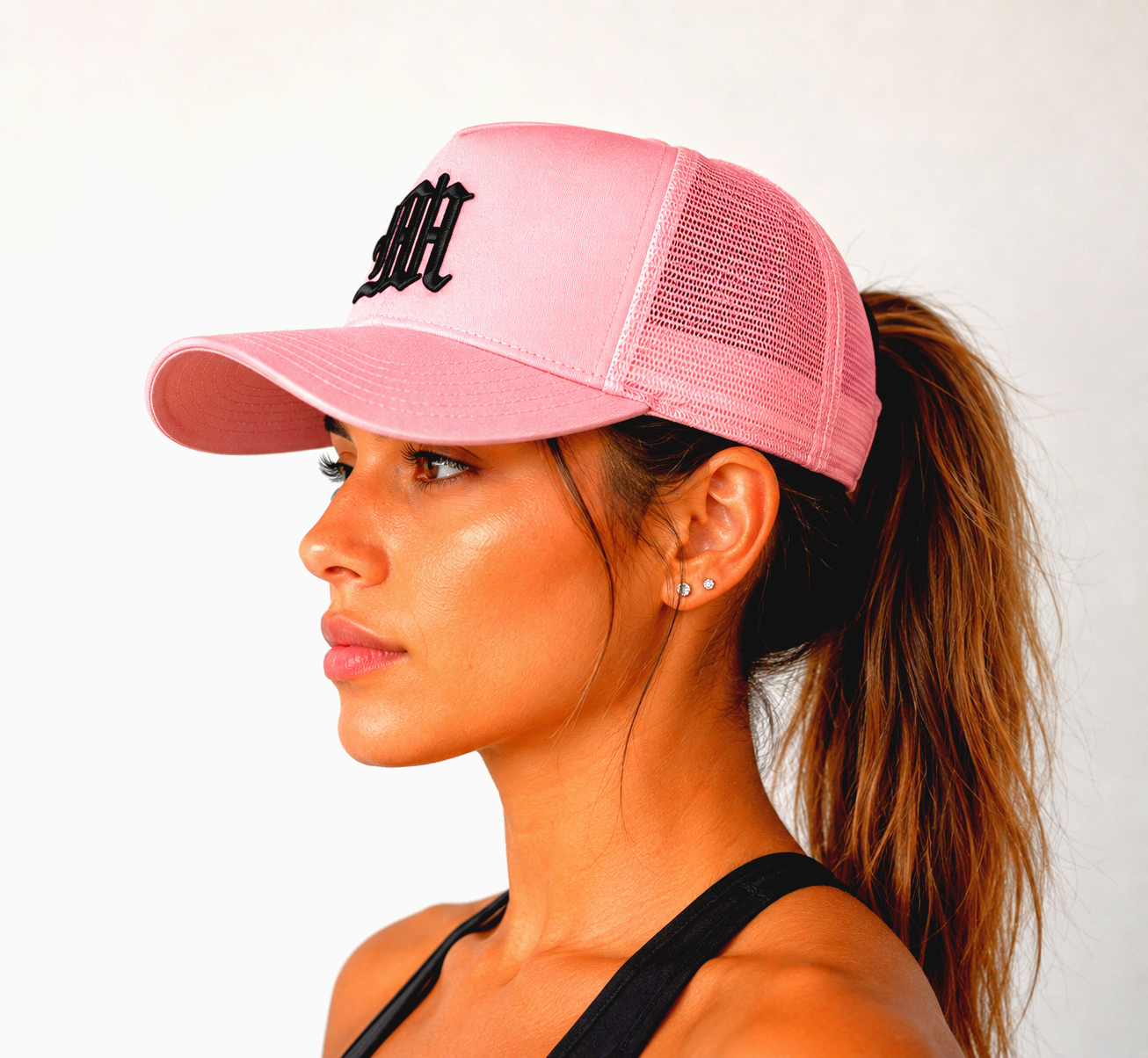 GORRA MADWEAR ROSA/LOGO NEGRO