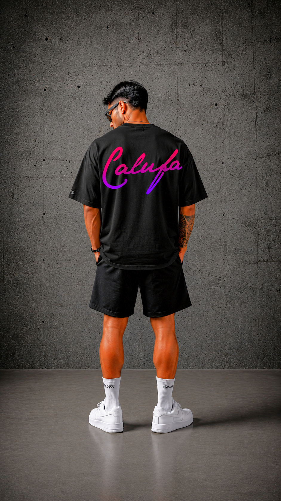 CAMISETA OVERSIZED CALUFA NEGRO