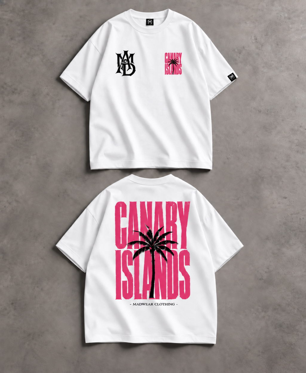 CANARY ISLANDS OVERSIZED FUCCIA BLANCO