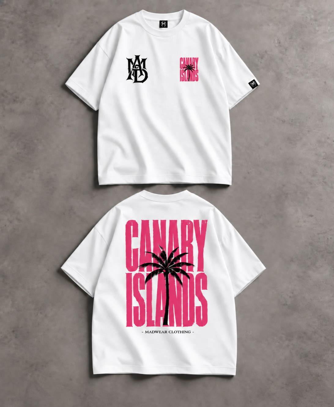 CANARY ISLANDS OVERSIZED FUCCIA BLANCO