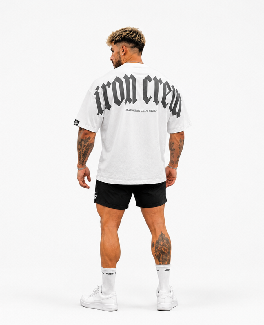 CAMISETA OVERSIZED IRON CREW WHITE EDITION