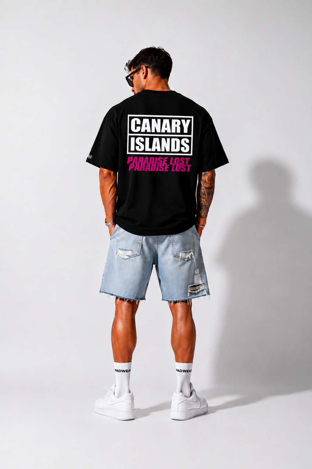 CAMISETA OVERSIZED CANARIAS PARADISE LOST BLACK EDITION