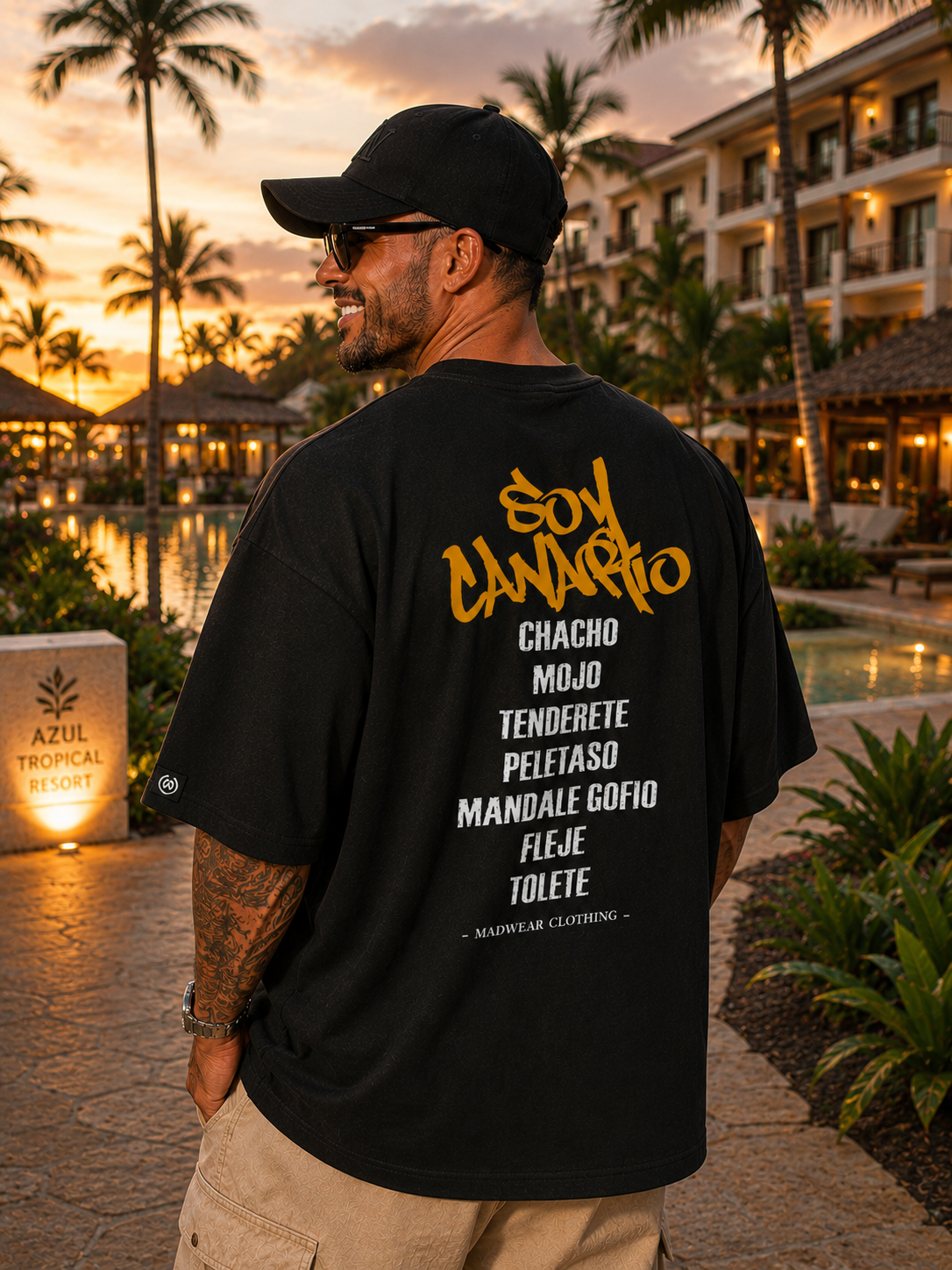 CAMISETA OVERSIZED SOY CANARIO BLACK EDITION