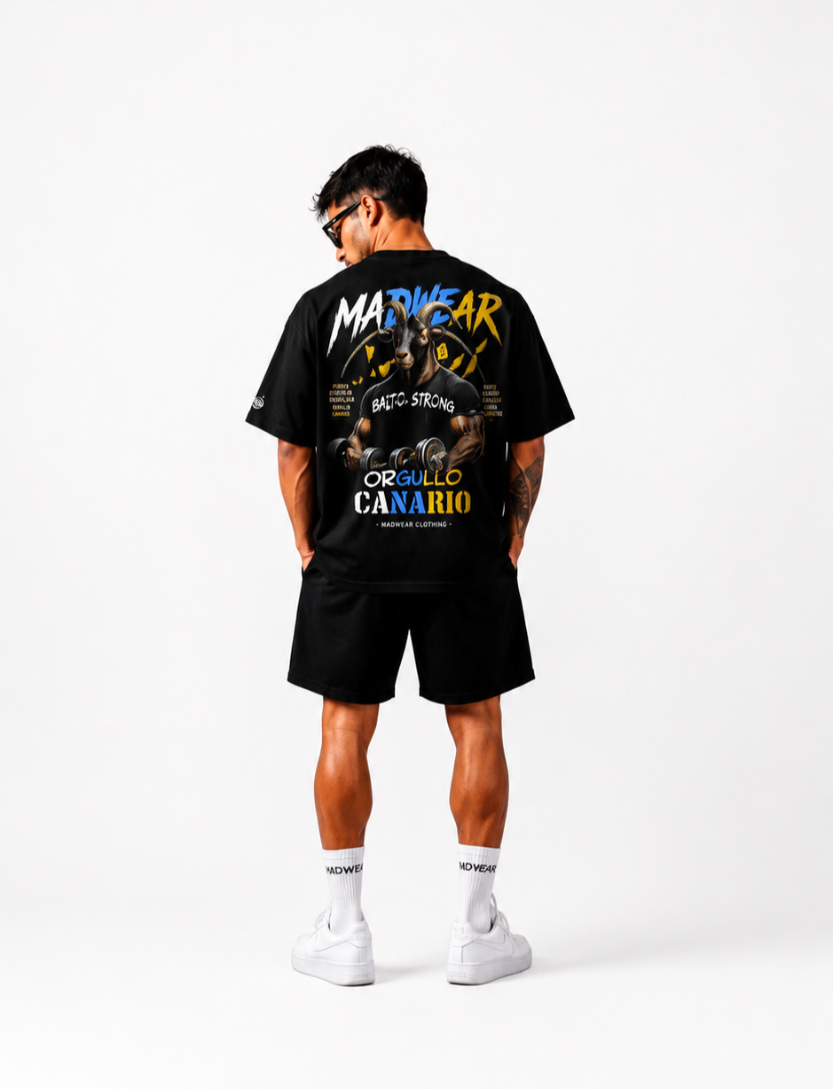 CAMISETA OVERSIZED EL BAIFO CANARIAS BLACK EDITION