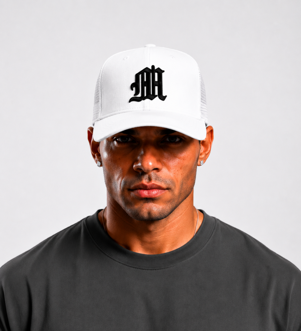 GORRA MADWEAR BLANCO/LOGO NEGRO