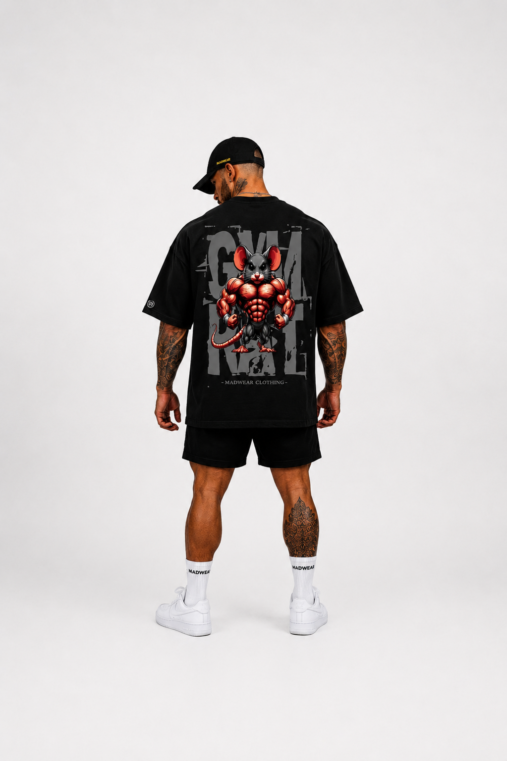 CAMISETA OVERSIZED GYMRAT BLACK EDITION