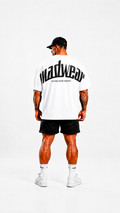 CAMISETA OVERSIZED MADWEAR BLANCO/NEGRO