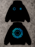 GRÁFICO MADWEAR AZUL TURQUESA SUDADERA OVERSIZED