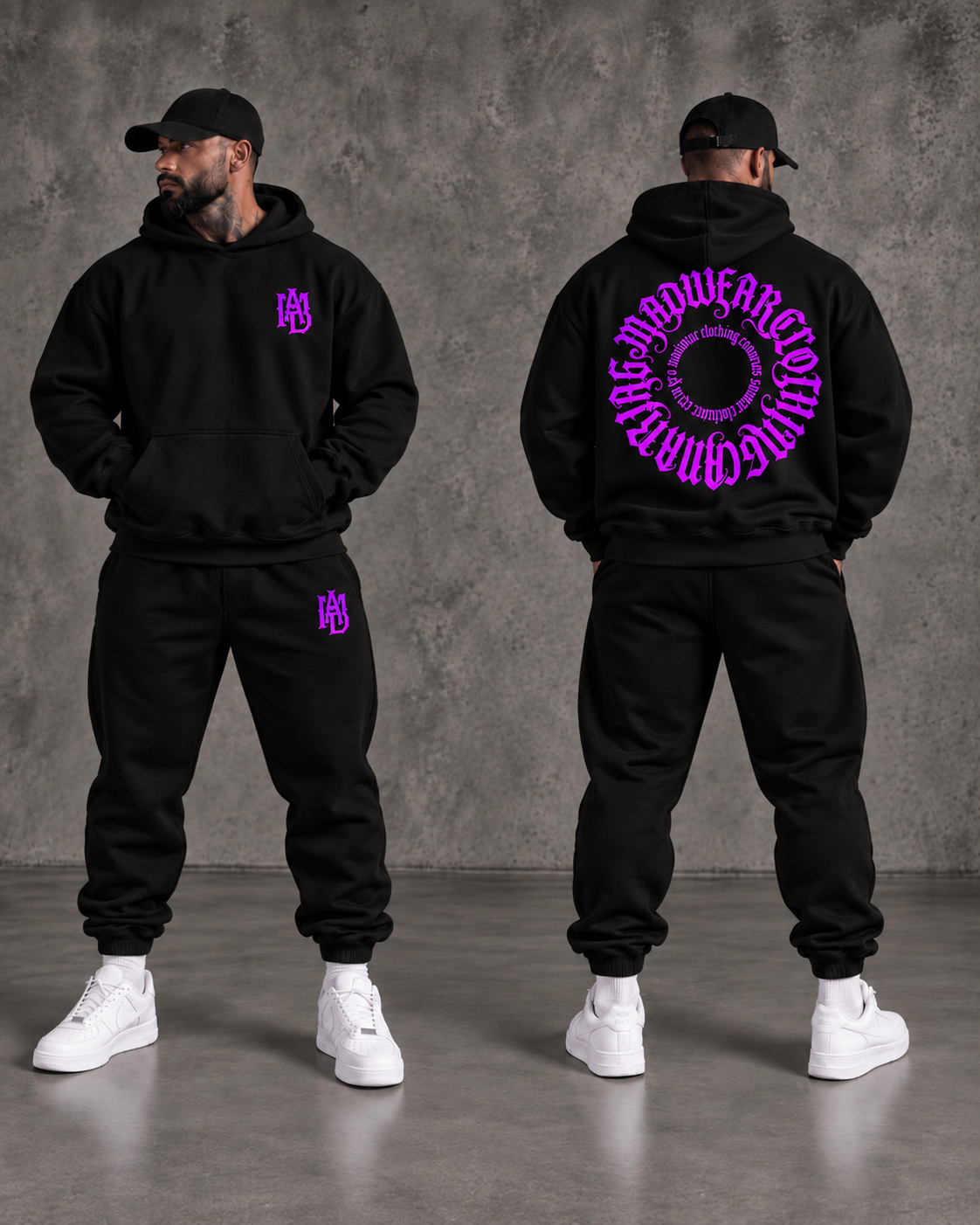 CHANDAL GRÁFICO MADWEAR VIOLETA FUCCIA