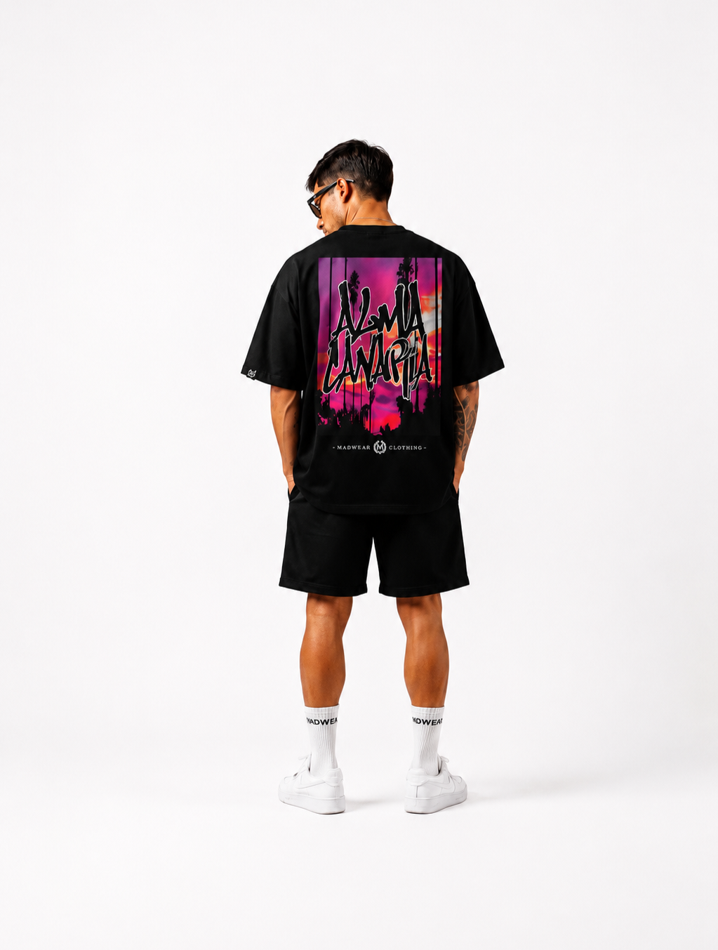 CAMISETA OVERSIZED ALMA CANARIA BLACK EDITION