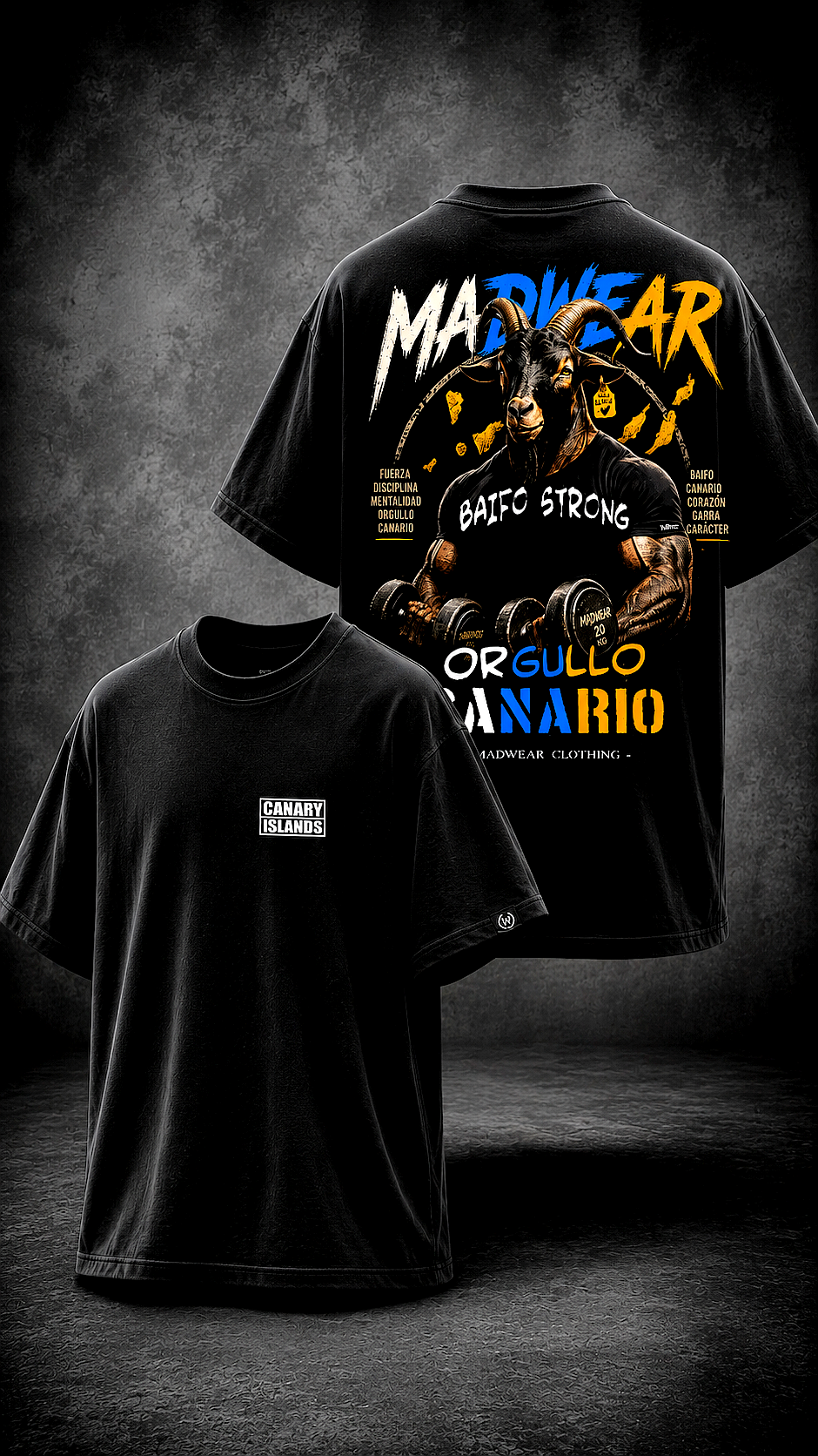 CAMISETA OVERSIZED EL BAIFO STRONG BLACK EDITION