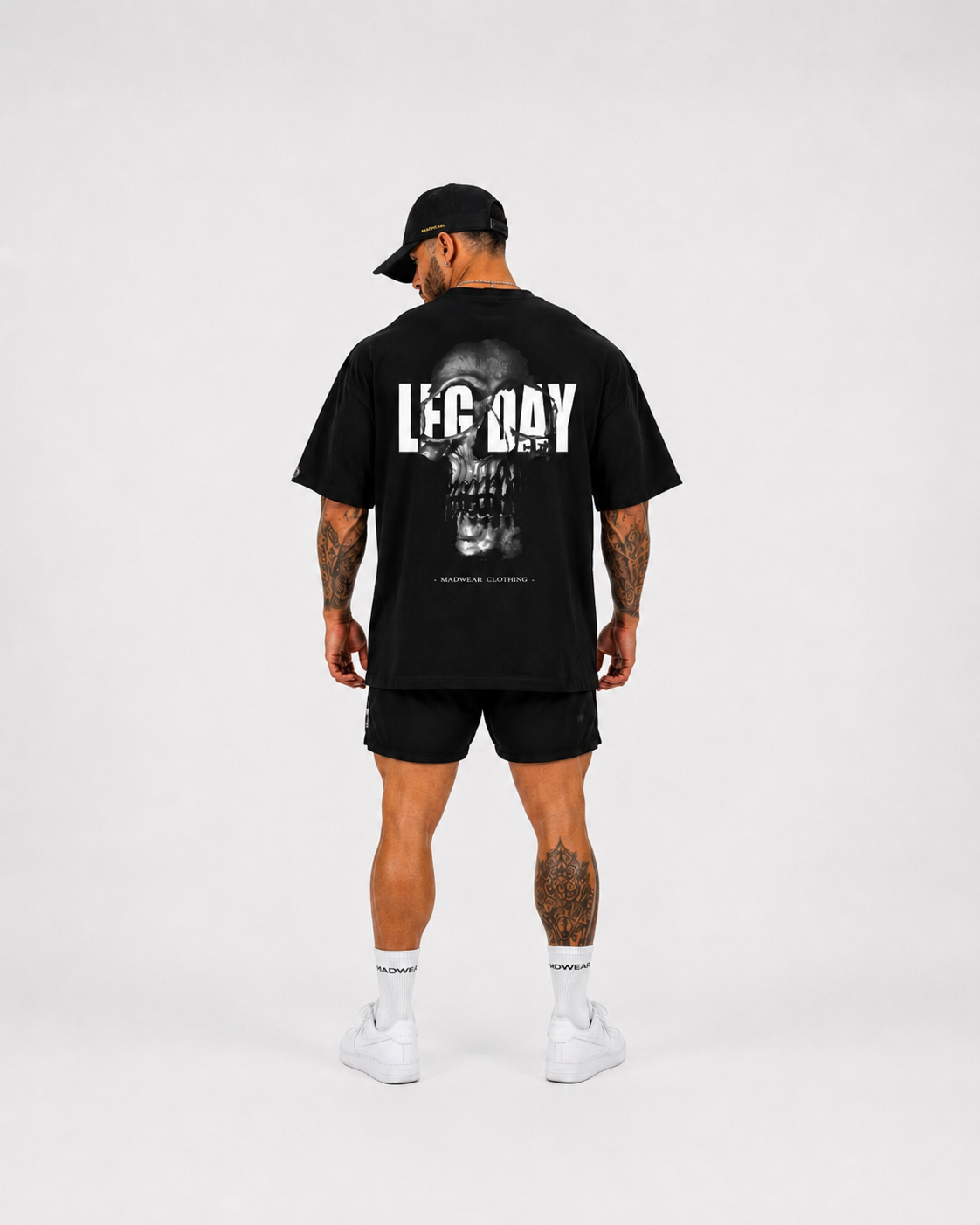 CAMISETA OVERSIZED LEG DAY BLACK EDITION