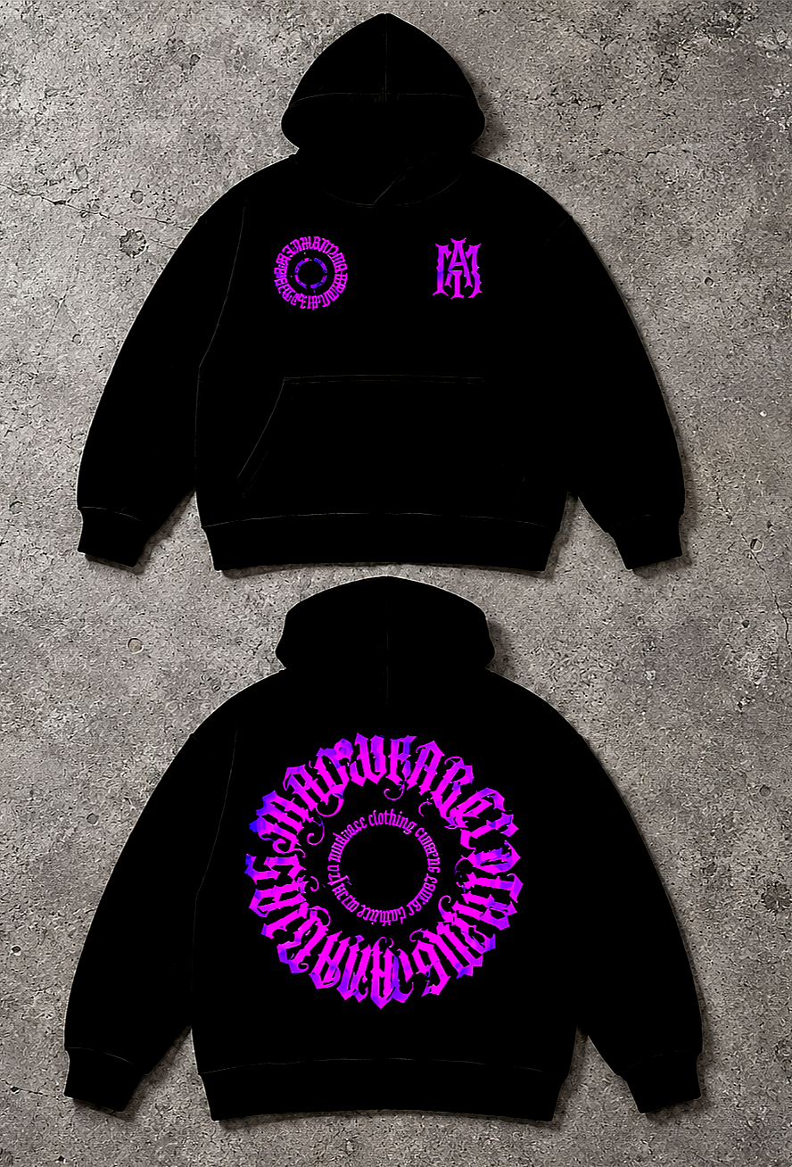 GRÁFICO MADWEAR VIOLETA FUCCIA SUDADERA OVERSIZED