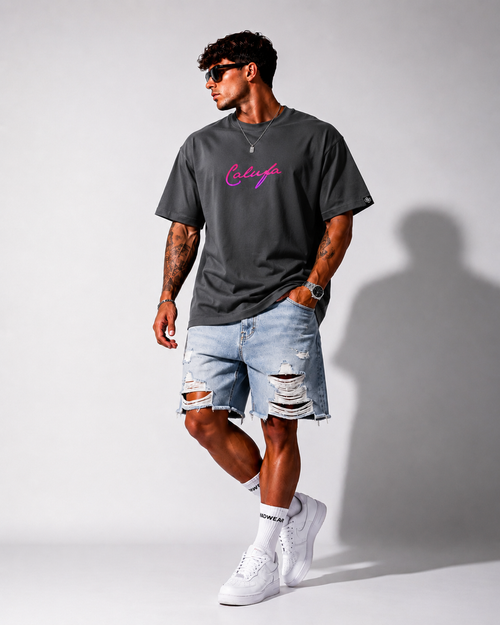 CAMISETA OVERSIZED CALUFA GRIS