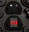 DISCIPLINE OVER MOTIVATION SUDADERA SIN GORRO CREW NECK