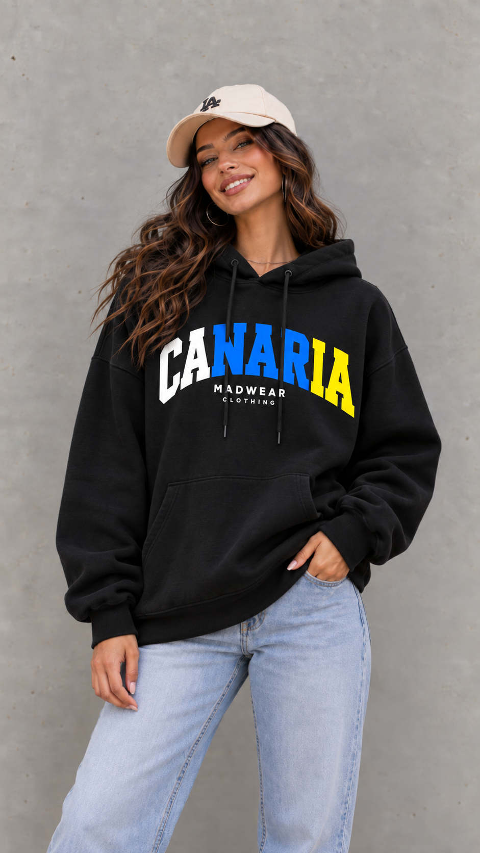 SUDADERA CANARIA LETRAS CANARIAS