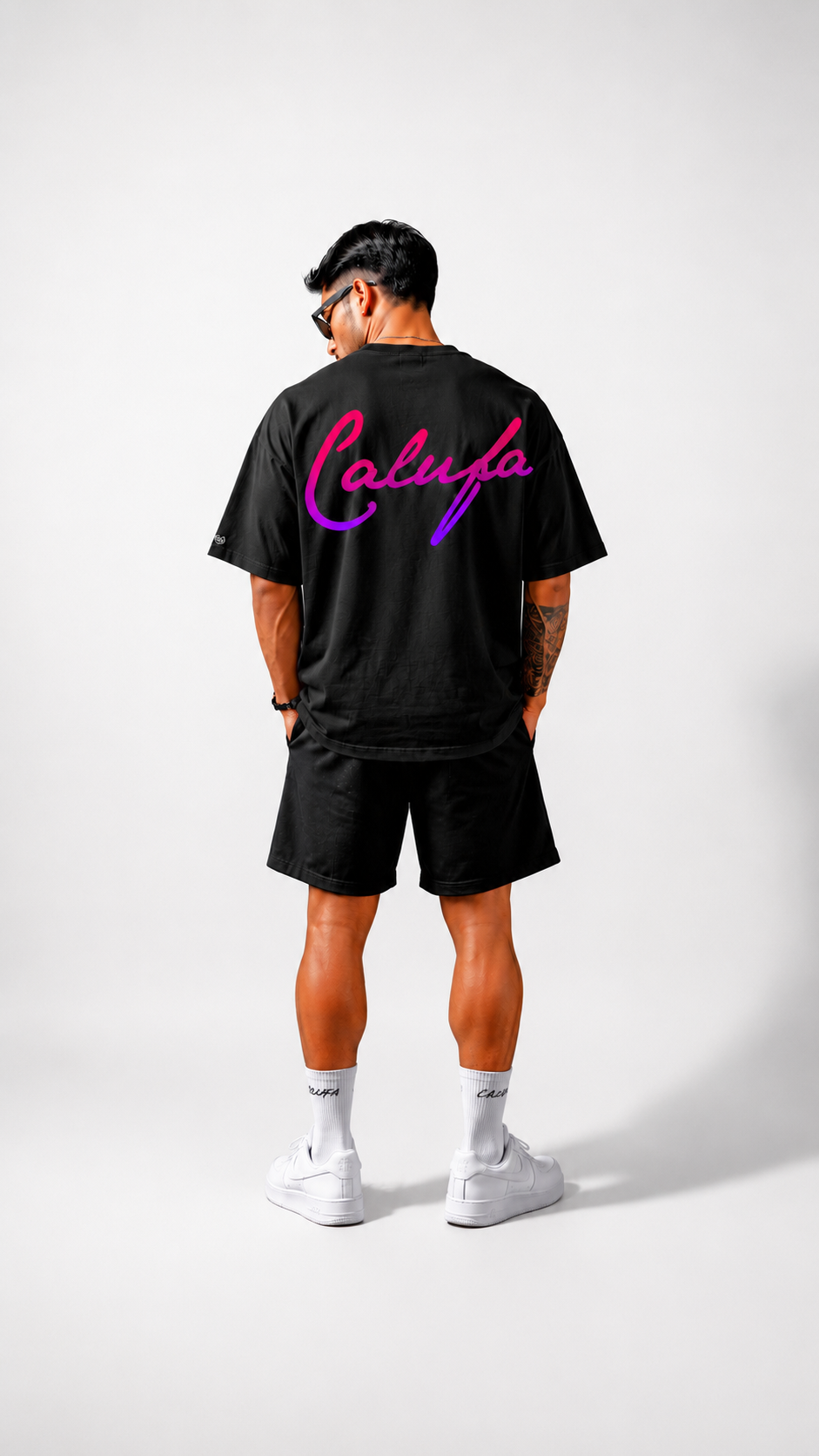 CAMISETA OVERSIZED CALUFA NEGRO