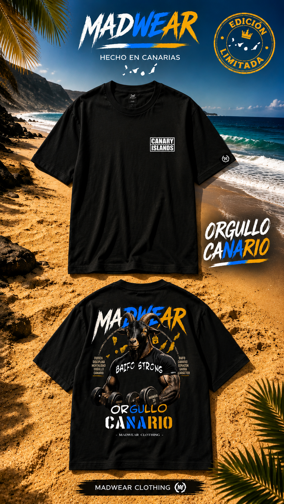 CAMISETA OVERSIZED EL BAIFO STRONG BLACK EDITION