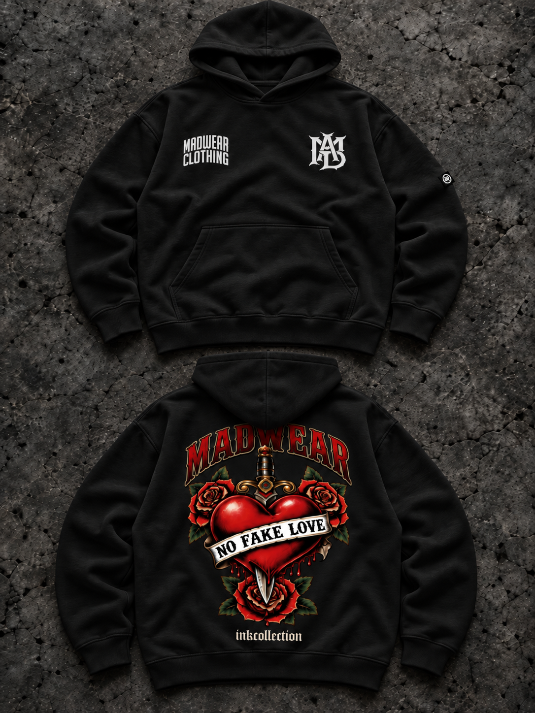 NO FAKE LOVE SUDADERA OVERSIZED