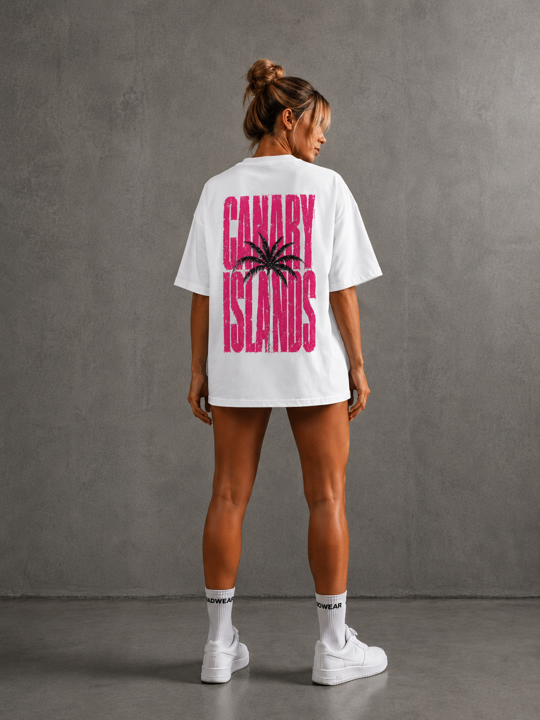CANARY ISLANDS OVERSIZED FUCCIA BLANCO