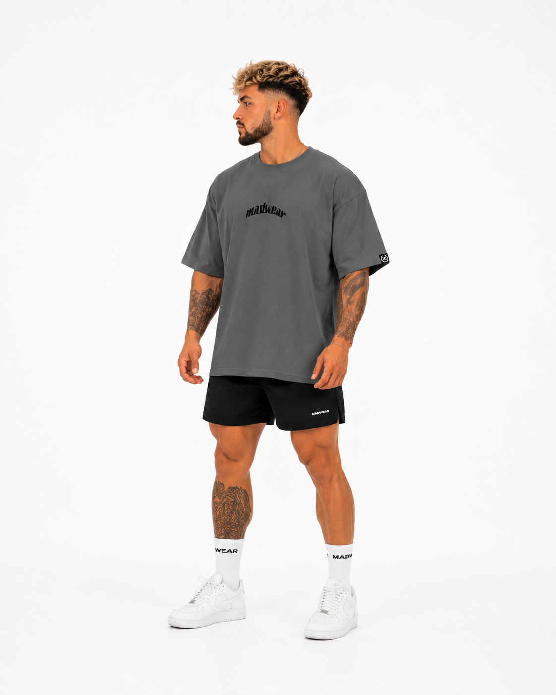 CAMISETA OVERSIZED GYMRAT DARK GREY EDITION