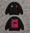CANARY ISLANDS FUCCIA SUDADERA SIN GORRO CREW NECK