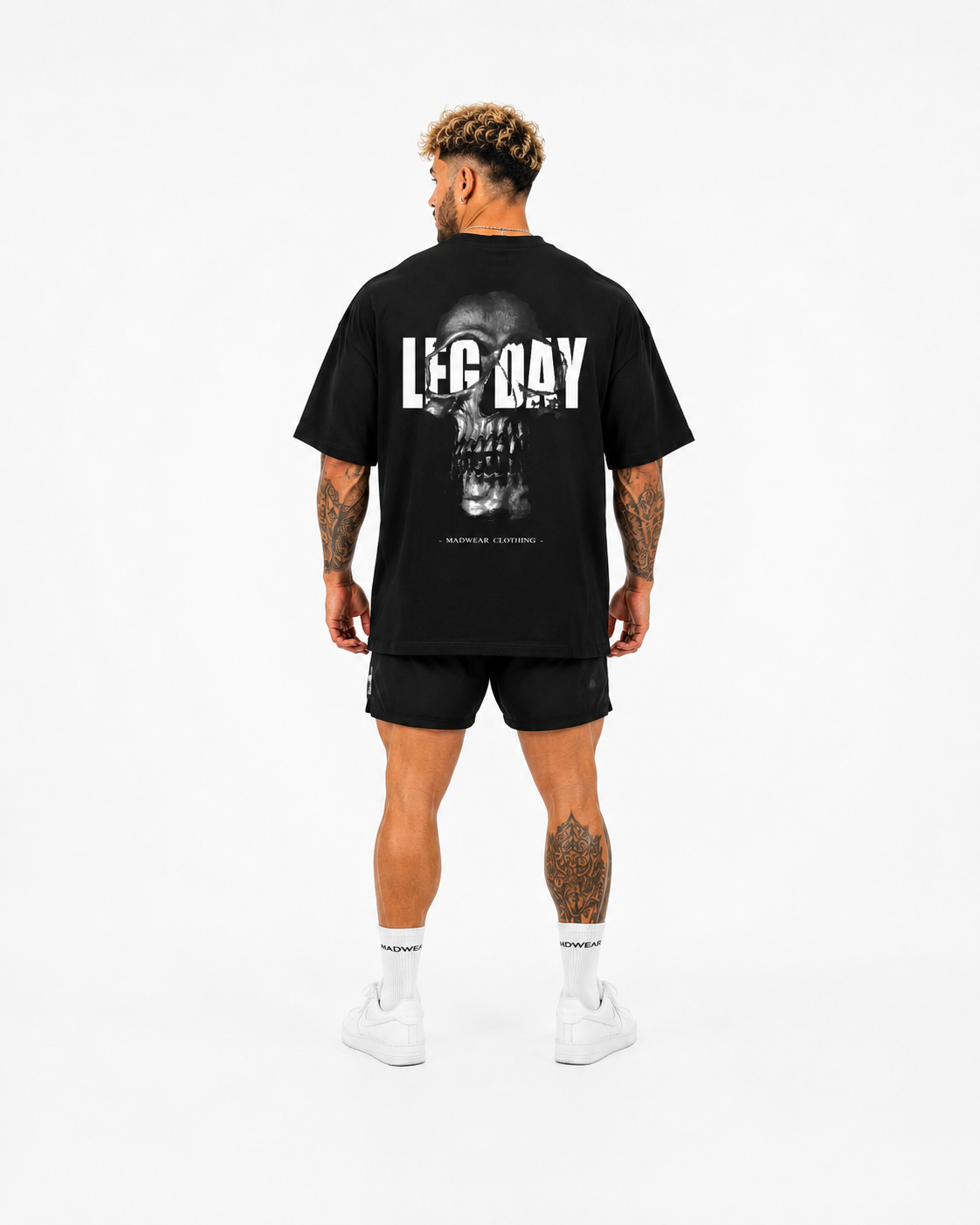CAMISETA OVERSIZED LEG DAY BLACK EDITION