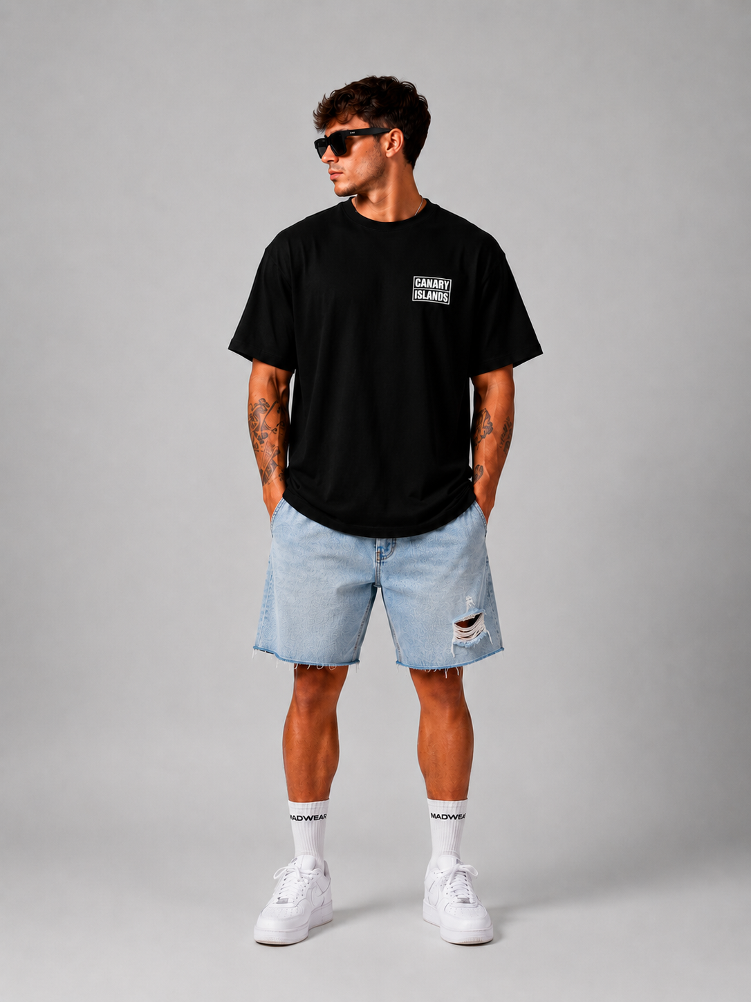 CAMISETA OVERSIZED ALMA CANARIA BLACK EDITION