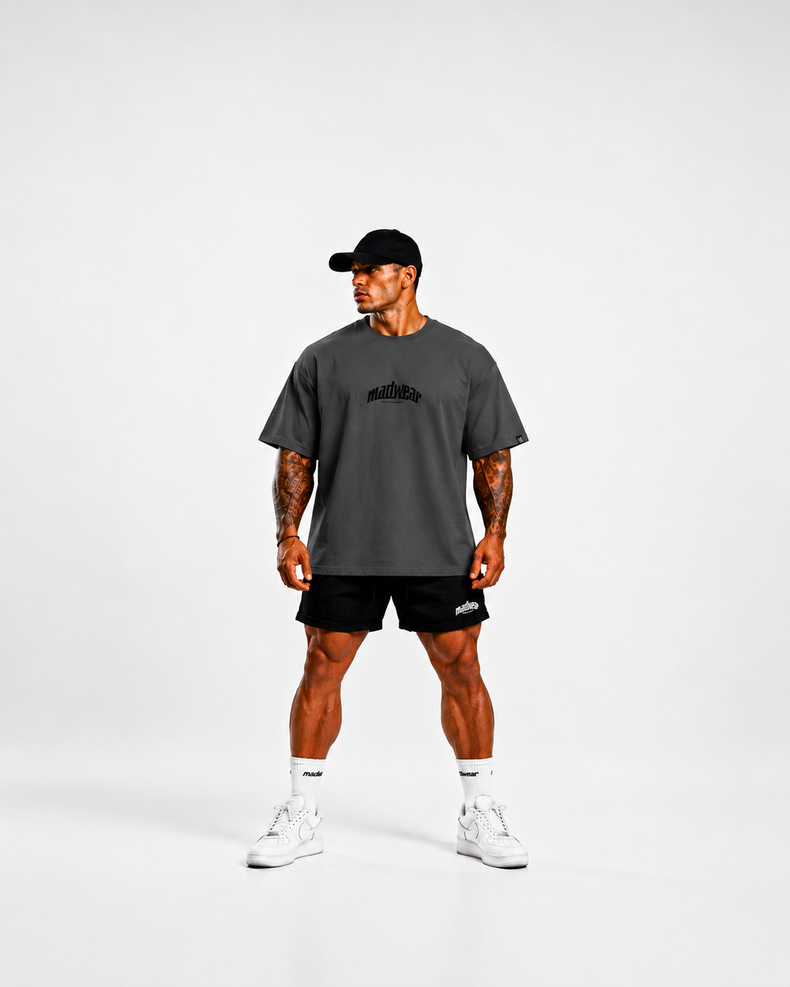 CAMISETA OVERSIZED GYMRAT DARK GREY EDITION