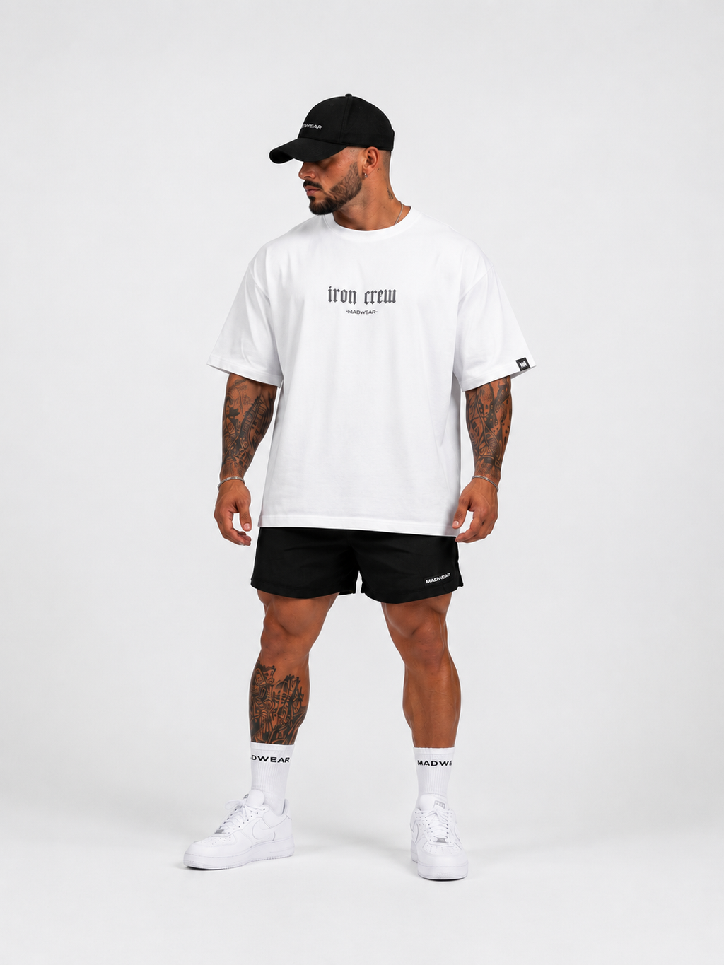 CAMISETA OVERSIZED IRON CREW WHITE EDITION
