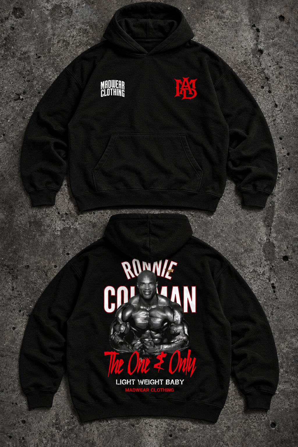 RONNIE THE ONE & ONLY SUDADERA OVERSIZED BLACK