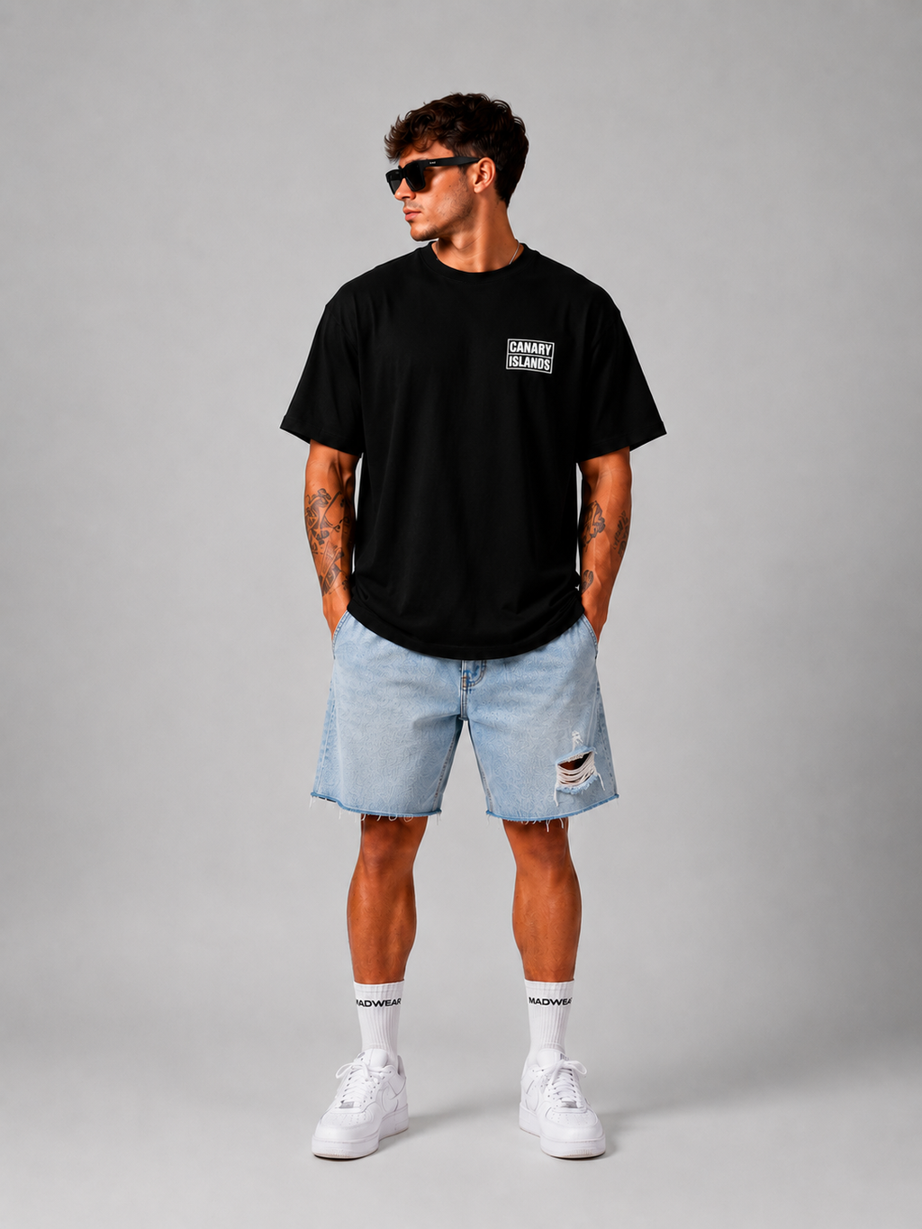 CAMISETA OVERSIZED CANARIAS PARADISE LOST BLACK EDITION