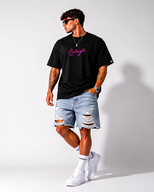 CAMISETA OVERSIZED CALUFA NEGRO